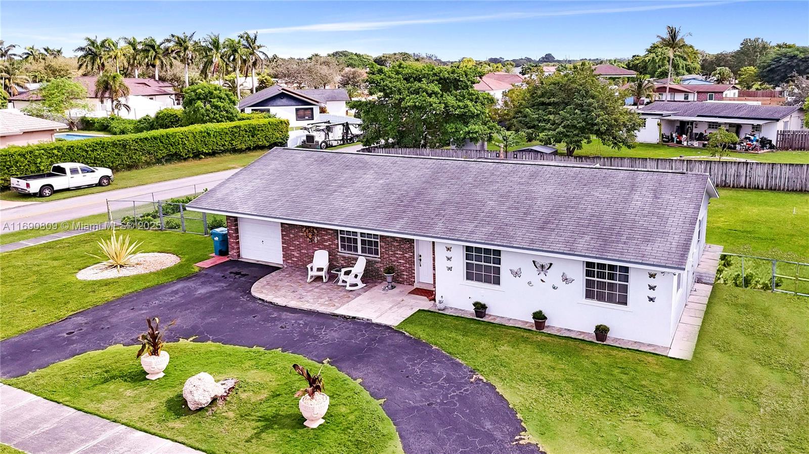Have a BOAT or TRAILER? This house is perfect for you. Spacious 3/2 home in sought after Redlands, Homestead. Situated in a family friendly, safe community, where pride of ownership is prevalent. No HOA is a plus! This spectacular home features open spaces, oversized gated yard for boat, trailer or pool. Freshly painted interior & exterior. This home features granite countertops, remodeled kitchen, with stainless steel appliances, tile/wood flooring throughout with carpeted rooms. A/C is new from 6 years ago as well as roof. This beautiful home also offers a large florida room to entertain which has been done legally with permits. HURRY THIS WILL NOT LAST!