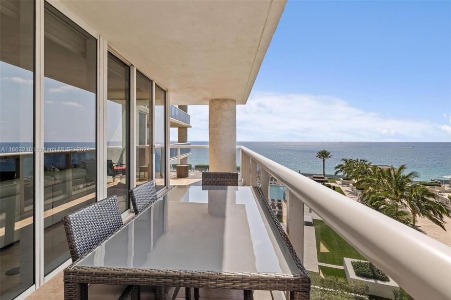Stunning corner unit with 1,782 sq. ft., featuring 2 bedrooms and 2 bathrooms, plus over 450 sq. ft. of wraparound balconies. This Model C unit is located on the NE corner, offering spectacular ocean and Intracoastal views from two private balconies. The unit boasts designer finishes, a jacuzzi in the master bathroom, a European-style kitchen, and KitchenAid appliances. Enjoy resort-style amenities, including infinity-edge pools, a full-service spa, a 50,000 sq. ft. fitness center with ocean views, regular exercise classes, on-site restaurants, pool and beach service, and valet parking.