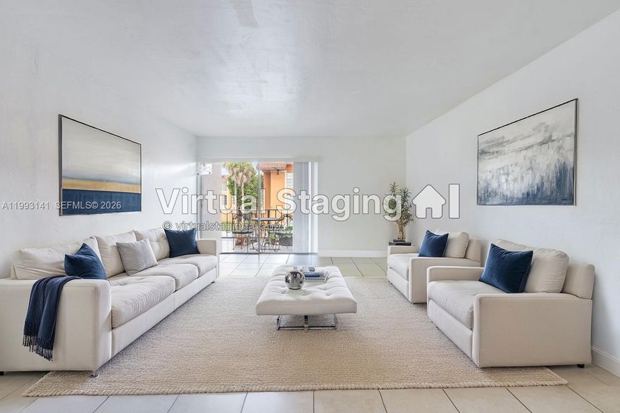 Best priced 2/2 in the building, ideal for a starter home or investor. Incredibly spacious, 2/2 split floor plan offering privacy, natural sunlight, ample closets/kitchen/living and dining areas. Two assigned parking spaces. 50-year inspection passed in 2025. Fantastic opportunity to personalize this home to your taste.  Owner occupied.