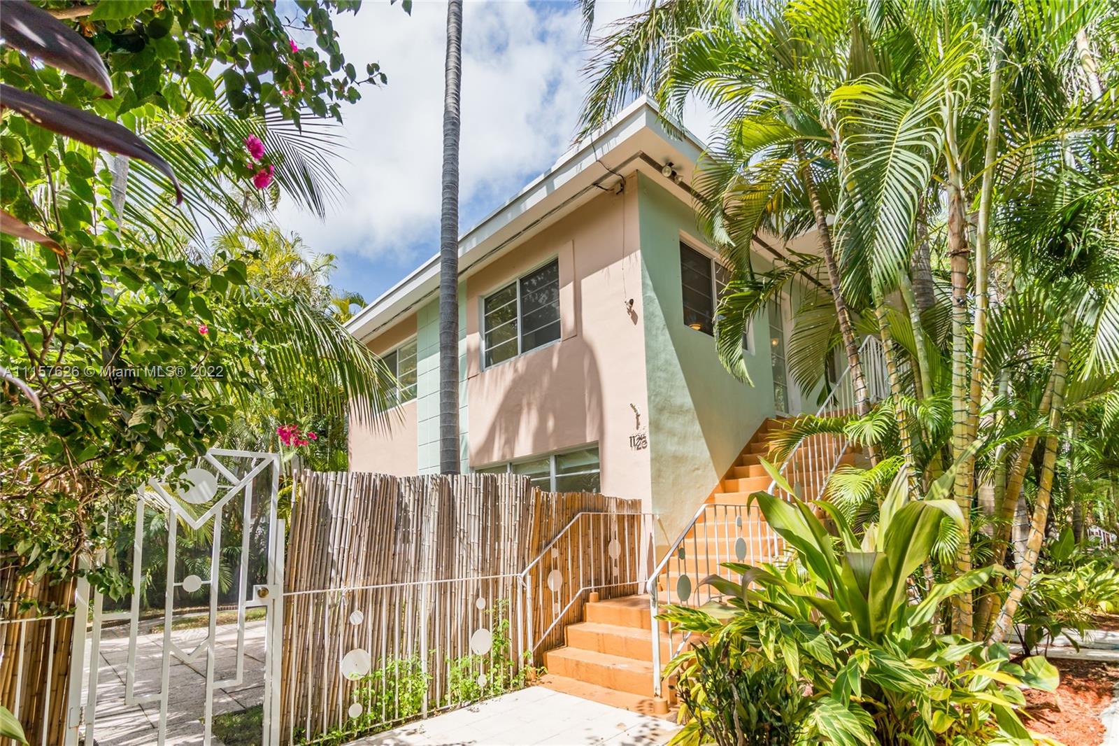 Charming corner apartment with beautiful light located right in front of Flamingo Park Tennis Center on tree-lined Meridian Avenue. Walking distance to the beach and all South Beach attractions. Unit has a beautiful and serene garden view. Sunny, private and quiet unit is sold fully furnished. It has a marble countertop, marble floor, central A/C, washer and dryer, hurricane impact windows and door and LED lighting. Bedroom size hads been divided creating a charming den/bedroom area perfect for a studio or an occasional guest. Land lease until 2045, fee included in monthly maintenance. There will be soon a one time special assessment fee of approx. $218 to pay for land appraisal. CASH ONLY.