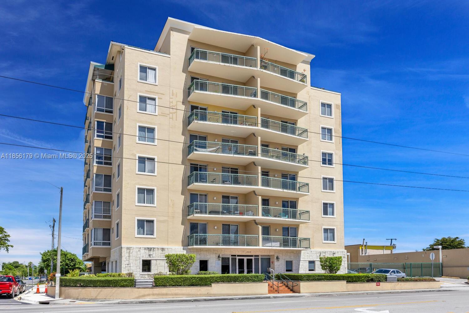 Feel instantly at home in this 2bed/2bath in an unbeatable location! Unit includes split floorplan, full-size W/D, large 5'x 19' balcony with stunning downtown skyline views, breakfast nook, master bath ensuite, two assigned parking spaces, large porcelain tile floors, granite kitchen, SS appliances, ELFA closet systems, fitness center, pool. Key access to lobby and garage. Within walking distance to the best of Coral Gables restaurants & shopping, close to the Metrorail (Douglas Station), ideally located between Coconut Grove and Coral Gables. A/C replaced in 2023.
