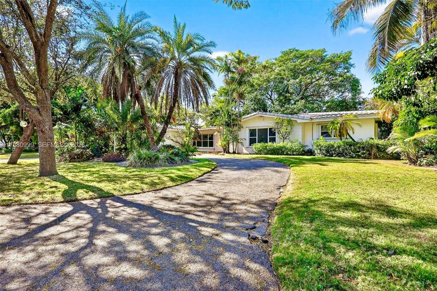 A gem in the heart of Pinecrest! This is the perfect single family home with an amazing layout and screened pool to enjoy. Property features 3 spacious bedrooms + den/office/nursery in master, 2 bathrooms, a bright and open kitchen with gas stove and seating area adjoining the family room area ideal for family gatherings. Lots of light, Porcelain & wood floors throughout. Combination of Impact Glass & Accordion Shutters. Freshly painted inside and out, All new PVC plumbing, 2020 tile Roof, and a full house Generator w/1k gal propane tank. A paved and screened backyard with a heated pool and plenty of green areas with lush gardens. 2-car garage and lovely circular driveway. Washer/Dryer in garage. Great location close to excellent schools, parks, community center, church, synagogue and restaurants. This is a must see and easy to show!