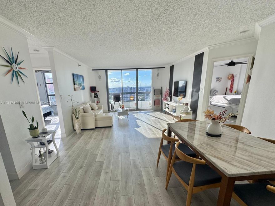 Stunning, Fully Remodeled condo offered furnished in the most desirable building of this exclusive gated community! Featuring modern finishes, beautiful design, and brand new A/C & water heater (2025). Relax on your private balcony with panoramic Intracoastal, pool, and city skyline views. This unit has 1 assigned parking space and 1 storage.Enjoy resort-style amenities: gym, pool, sauna, spa, tennis, pickleball, children's playground, marina, paths, restaurant, and convenience store. In a prime Aventura location, close to beaches, shopping, and dining. Just bring your suitcase!