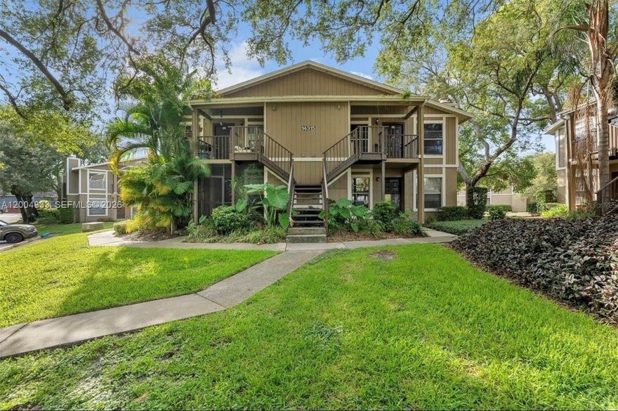 SPRING SPECIAL! THIS COZY 2/2 CONDO HAS BEEN FULLY RENOVATED AND IS AWAITING IT'S NEW OWNER(S). LOCATION IS EVERYTHING IN REAL ESTATE AND THIS PROPERTY IS WALKING DISTANCE FROM THE UNIVERSITY OF SOUTH FLORIDA, CLOSE TO SHOPPING, DINING, DOWNTOWN, AND BUSCH GARDENS. THE COMMUNITY IS IDEAL FOR A FIRST TIME HOMEOWNER OR AN INVESTOR LOOKING TO ADD TO THEIR PORTFOLIO. THE NEW VINYL FLOORING AND UPDATED KITCHEN WITH QUARTZ COUNTERTOPS GIVE IT THE CONTEMPORARY FEEL THAT IS SEAMLESS FOR MODERN INTERIOR DESIGN. THE UNIT HAS A FIREPLACE FOR MOMENTS OF RELAXING, BOTH BATHROOMS HAVE BEEN REMODELED AND THE OWNER'S SUITE OFFERS A SPACIOUS WALK IN CLOSET.  THE UNIT IS LOCATED DIRECTLY ACROSS FROM THE COMMUNITY POOL AND TENNIS COURTS AND HAS BEAUTIFUL NATURAL LIGHTING SHADED BY LARGE OAK TREES. ALL STAINLESS STEEL APPLIANCES CONVEY AND THE OUTDOOR WASHER/DRYER WILL ALSO REMAIN. MONTHLY CONDO DUES INCLUDE WATER, SEWAGE, TRASH COLLECTION, AND COMMON AREA MAINTENANCE. CALL TO SCHEDULE YOUR PRIVATE SHOWING TODAY.