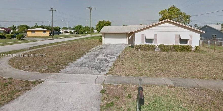 Investor alert! This 3-bed, 2-bath, 1,293 SF single-family home on a large lot in Riviera Beach is a blank canvas ready for transformation. The property needs full renovation but offers endless potential for a savvy investor looking to flip, rent short or long term, or a primary user ready to design their dream home. Located minutes from beaches, marinas, and parks, this home is ideally situated for lifestyle and convenience. We can help finance the renovations if needed. Don't miss this value-add opportunity in a growing neighborhood!