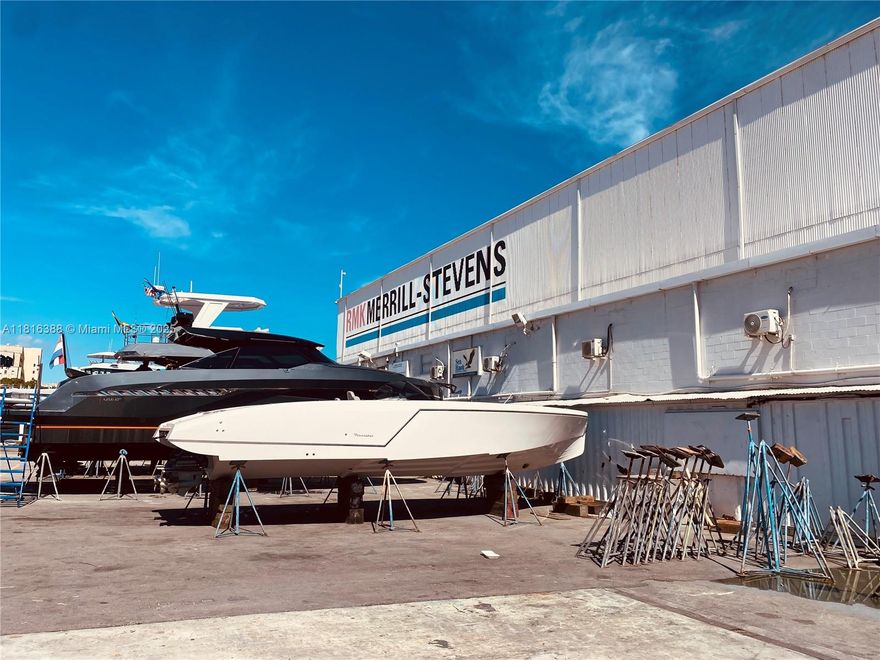 5 separate Rentals of unique private offices within an industrial marina right on the Miami River in Little Havana, adjacent to Brickell and downtown Miami. RMK Merrill-Stevens is an internationally known marina mechanic, provider of repair and maintenance services. We have 3 to 4 office options available for lease ranging from approximately 228 square feet to 456 square feet. We might even have a kitchenette and a conference room to share.