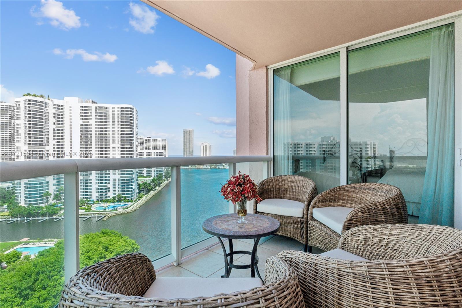 Live in Aventura like you are in permanent vacation in a resort style Condominium. Spacious 2 bedrooms, and 2.5 baths with incredible views. And to top it off, Hidden Bay offers an elegant, amenity filled lifestyle featuring a Yacht Club Marina, Spa and Fitness Center, Swimming Pools, Tennis Courts, Library, Game Room, Valet Parking Service, Underground Self Parking, storage and 24 Hour Security. Full Service Building. Premier location in which to live, shop and play. Special Assessment covered by Seller.