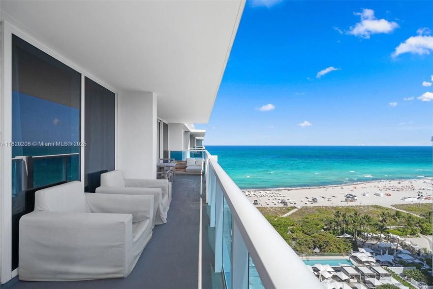Discover elevated living in this beautifully furnished 3-bedroom, 3.5-bathroom penthouse at the iconic 1 Hotel Homes in South Beach. Spanning 2,675 SF, this light-filled residence offers spacious interiors, high-end finishes, and top-of-the-line appliances throughout. Ideal for families or groups seeking a luxury rental experience. Enjoy full access to 1 Hotel’s world-class amenities, including four pools, rooftop bar and lounge, state-of-the-art fitness center, spa, and more. Available for seasonal or short-term lease.