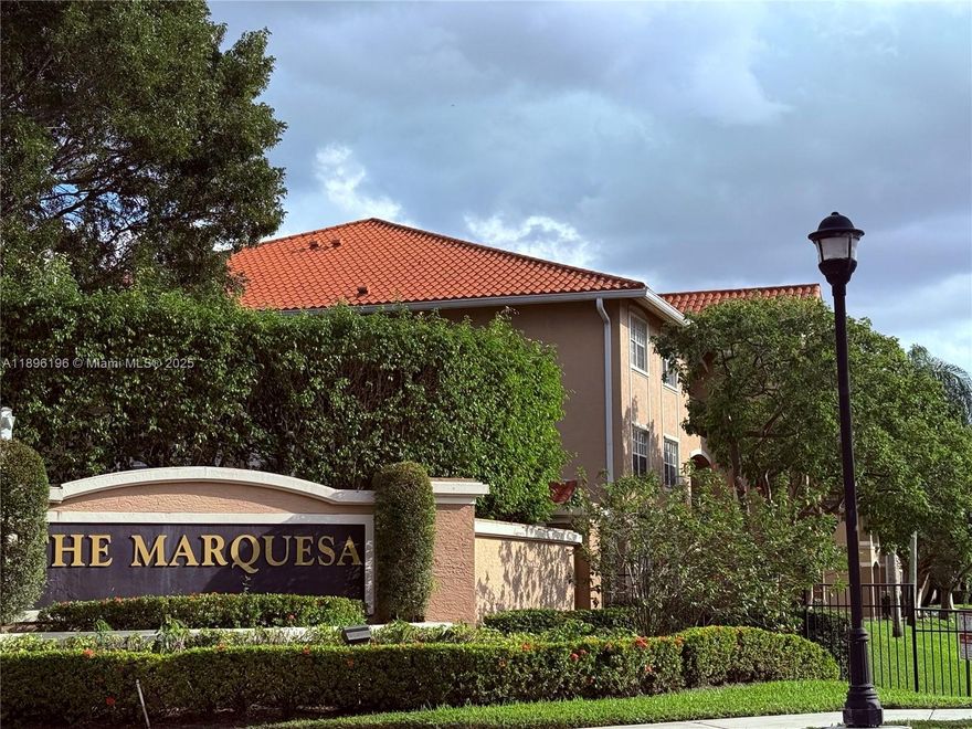 Welcome to your dream condo in Pembroke Pines! This stunning 2 bedroom, 2 bathroom unit boasts a modern and upgraded kitchen with granite counters. Located just across from Pembroke Lakes Mall, you'll have easy access to shopping, dining, and entertainment options. The Shops at Pembroke Gardens is just a short drive away. This gated community offers resort-style amenities, including a gym and pool.Don't miss  to live in a prime location with everything you need right at your fingertips.  Make this your new home sweet home at The Marquesa of Pembroke Pines!