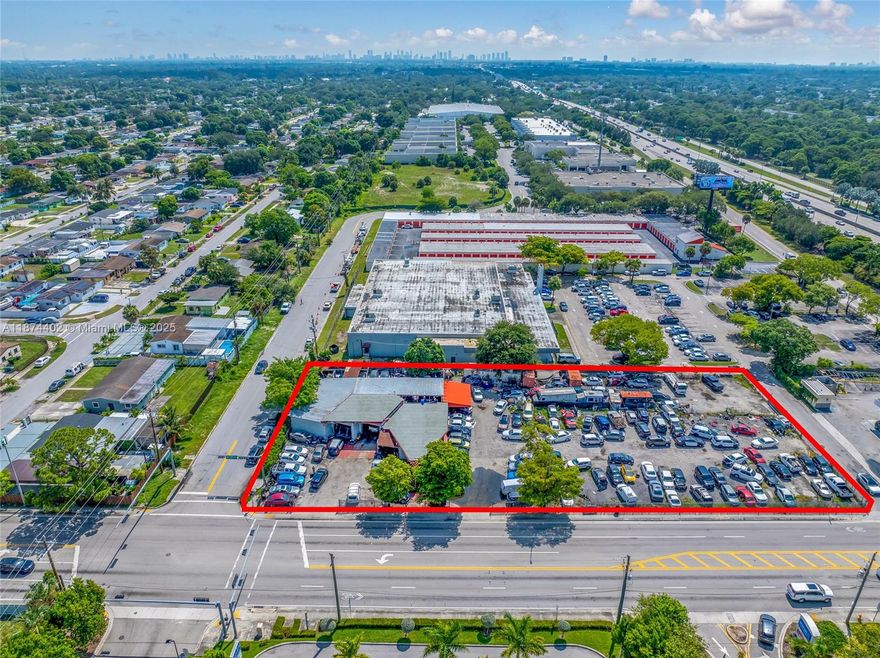 16855 NW 37 Ave presents a prime development opportunity with 49,180 SF (1.13 acres) of land in
a rapidly expanding Miami corridor. Zoned NC – PCD (Planned Corridor Development District),
the property offers unmatched flexibility for commercial, residential, retail, medical, and mixed-use
projects designed to strengthen Miami’s key urban corridors.
The property is currently operating as an automotive dealership, providing immediate income
potential or the option for adaptive reuse. Its existing use highlights the site’s strong visibility and
accessibility for vehicle-oriented businesses.