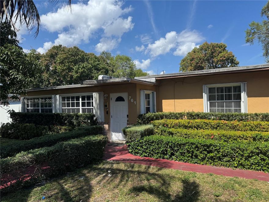 The opportunity you have been waiting for. Over 2,000sqft of living space in highly sought after North Miami.  Centrally located property with numerous upgrades, including SOLAR PANELS for a minimal electric bill.  This home is ideal for large families, entertaining or someone wanting space. Property boasts a 3bd/2bth main house and a 2bd/1bth attached in-law quarters with a separate kitchen.  Surrounding homes selling for over $1M!!! You do not want to miss this opportunity.