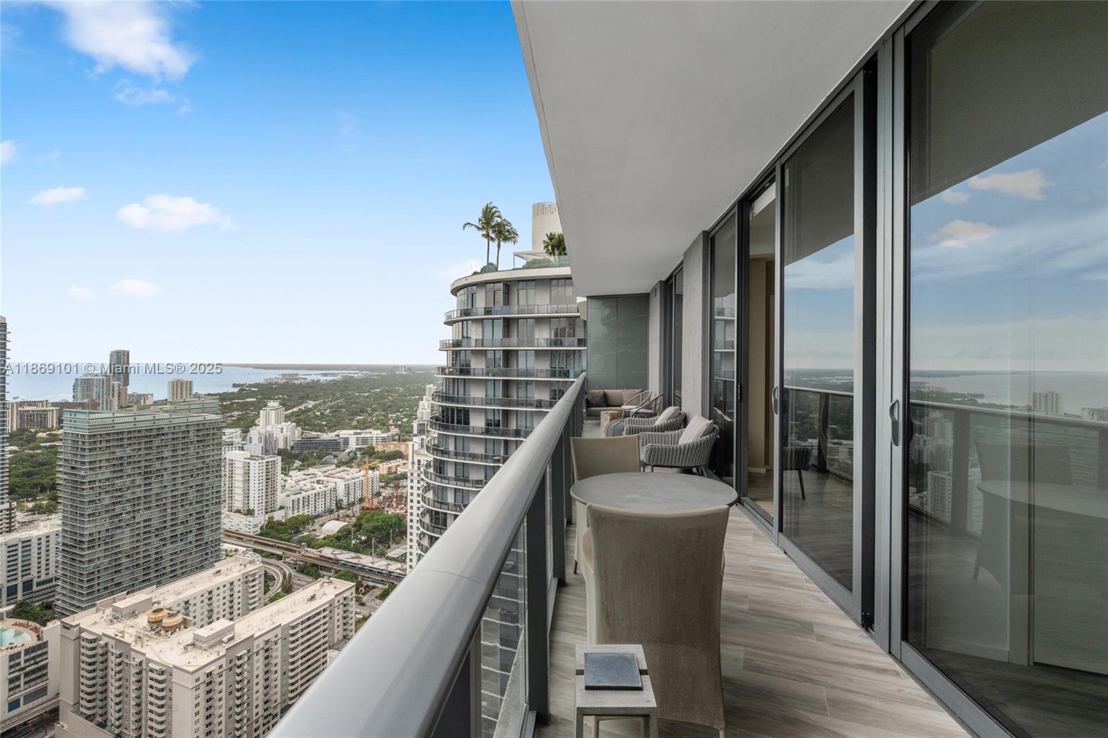 A rare opportunity: one of the most sought-after lines at SLS Lux Brickell, perfectly blending water and skyline views. This move-in ready 2-bed+den, 2.5-bath residence may come fully furnished with $150K+ in designer Artefacto pieces and custom cabinetry throughout. Enter by private elevator into a sleek, upgraded home with Sub-Zero & Wolf kitchen, smart-home system, and expansive balcony. Wake up to stunning water views from both bedrooms and enjoy the Miami skyline by night. Centrally located in Brickell, SLS Lux offers world-class amenities: 2 pools, full-service spa, fitness center, rooftop sky lounge, tennis & basketball courts, cava lounge, and poolside dining. Steps from premier shopping, dining & entertainment. Your turnkey Brickell lifestyle awaits.