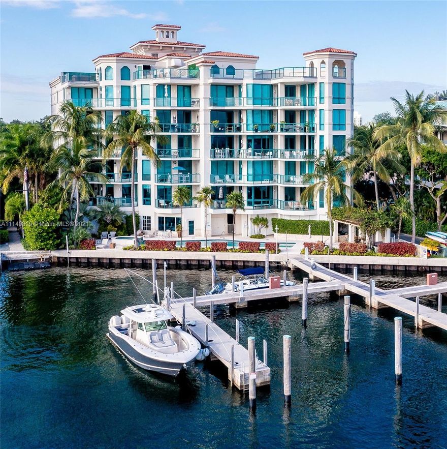 Hidden between Coconut Grove and Brickell is a unique residence with stunning views. Limestone flooring runs throughout the professionally decorated 4 bedroom home. Natural light from Biscayne Bay fills the living room and dining area. Moving into the kitchen you find granite countertops and high end appliances. The guest bedrooms both have en-suite bathrooms with floating vanities. The master suite provides tranquil water views & closets for even the most expansive wardrobe. The renovated master bathroom includes, custom rain shower & separate vanities with cristallo marble tops. This 3,800 sq ft residence includes three assigned parking spaces and assigned 62 X 22 boat slip. The 10 residences of Beacon Harbour enjoy a heated lap pool, jacuzzi, shaded BBQ area and fully-equipped gym.