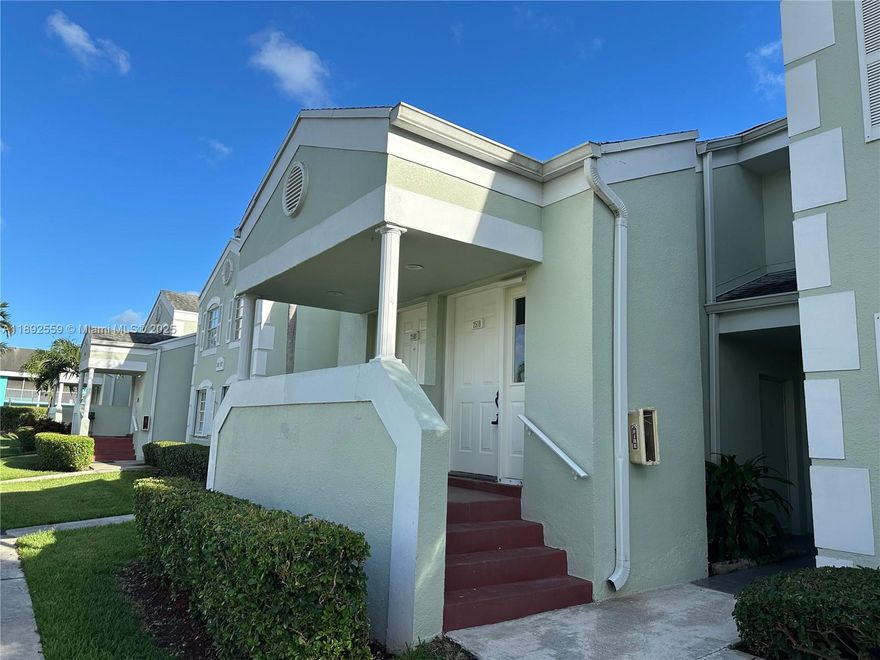 2 Bedrooms, 2 bathrooms condo for rent in Centergate at Keys Gate. Tile throughout the property. Rent includes water, cable, internet. Screened balcony.  Enjoy living in a gated community with lots of amenities including pool, spa, theatre, gym, recreation room, billiards room, library and more.