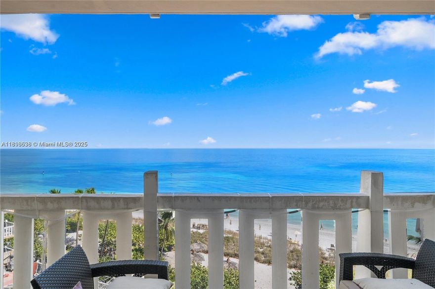 Smack on the Ocean,look at the ever changing turquoise sea,hear the sound of the waves,wake up watching the sunrise.Direct access to beach without going through the lobby.White thassos marble floors,french doors.This is the absolute best line in the Towers for that model.The apt needs some refreshing work and this is the best time to do it while the building finishes the extensive renovation.
The apt is empty and can be shown at any time.