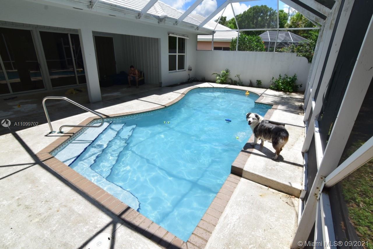 Minimum 2yr lease req by HOA. Now vacant and on Supra! Includes wifi/basic TV/yard maintenance. Gorgeous 3BR/2BA remodeled home with pool in tree-lined gated community! 2 car garage, new laundry, new floor tiling throughout (24x24 tile and wood plank imitation tile). Spacious kitchen with lots of light and new high end stainless steel appliances, granite, solid wood cabinets. Brand new bathrooms, master bath with soaker free standing tub and double vanity. Brand new roof! Large living room has abundance of light from 6 sliding door panels that look out straight into scenically screened pool with fountain and spacious covered sitting area to make living here a true vacation! Community also has pool w/ club house and tennis courts. Must send credit/income/background for consideration.