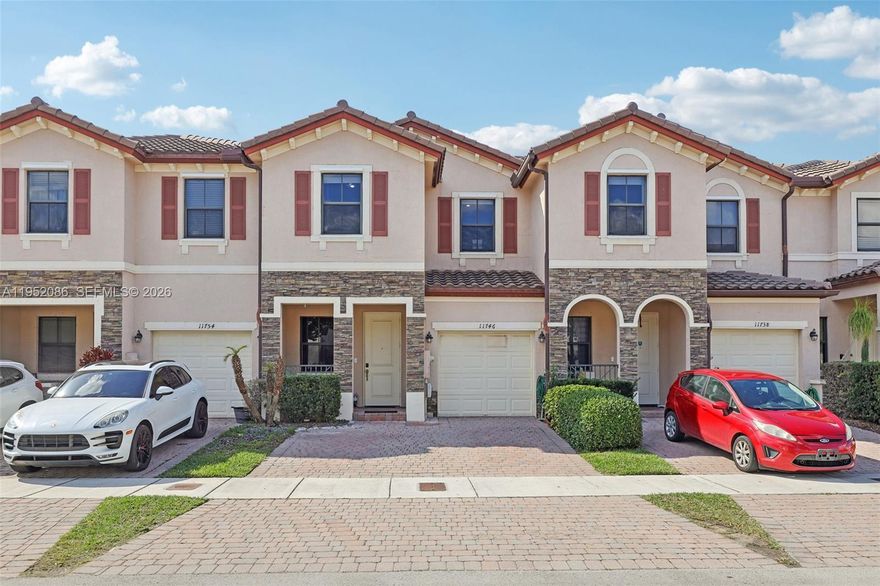 Welcome to this beautiful 4-bedroom, 2.5-bath townhouse in the quiet and newer Garden Estate community near The Hammocks. Designed for modern living, this home features a sleek kitchen with stainless steel appliances, tiled living spaces, and comfortable carpeted bedrooms.

Enjoy open-concept living across the living, dining, and family rooms, plus a private fenced backyard ideal for play or relaxing evenings. A full-size washer and dryer are included, along with a one-car garage with an automatic door opener.

Located in one of West Kendall’s most desirable areas, this home is close to top-rated schools, shopping, dining, and parks. With thoughtful design and quality finishes throughout, this home is a perfect fit for growing households or first-time buyers looking for space, privacy, and convenience.

Don’t miss this opportunity to live in a welcoming neighborhood known for its charm and location. 24hr notice for showing if possible.

Spcial assestment is $130/month- Speak with agent for more information.