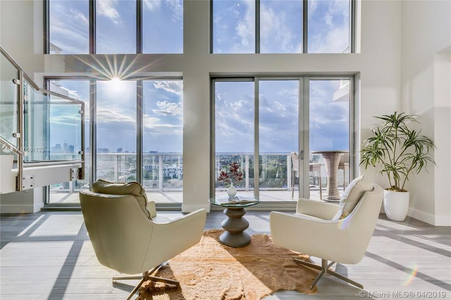 Spectacular 2 Story Loft at RIVA is one of Fort Lauderdale's Most Unique Residences with Dramatic 20' Wall of Windows Offering Breathtaking Sunsets & Skyline Views. 3 Bed, 3.5 Bath, Wolf & Sub-Zero Appliances, Spacious Master Bath, 3 Balconies Totaling 577 Sq Ft which includes a Summer Kitchen with Grill. RIVA Provides 40,000 Square Feet of Amenities including Lap Pool overlooking Middle River, 7,000 SF Gym, Spa with Sauna, Steam & Massage Rooms, Resident’s Lounge, Sunset Deck & Cucina. 24/7 Concierge, 2 Dog Walks, 400 Feet of Waterfront. Proximity to Galleria Mall, Parks, Restaurants, Nightlife, the Beach & More. *All Models are open Weekdays 10am to 6pm & Weekends 12 to 5pm.  Walk-Ins Welcome or Set an Appointment with the On-Site Sales Team to Tour RIVA Residences.