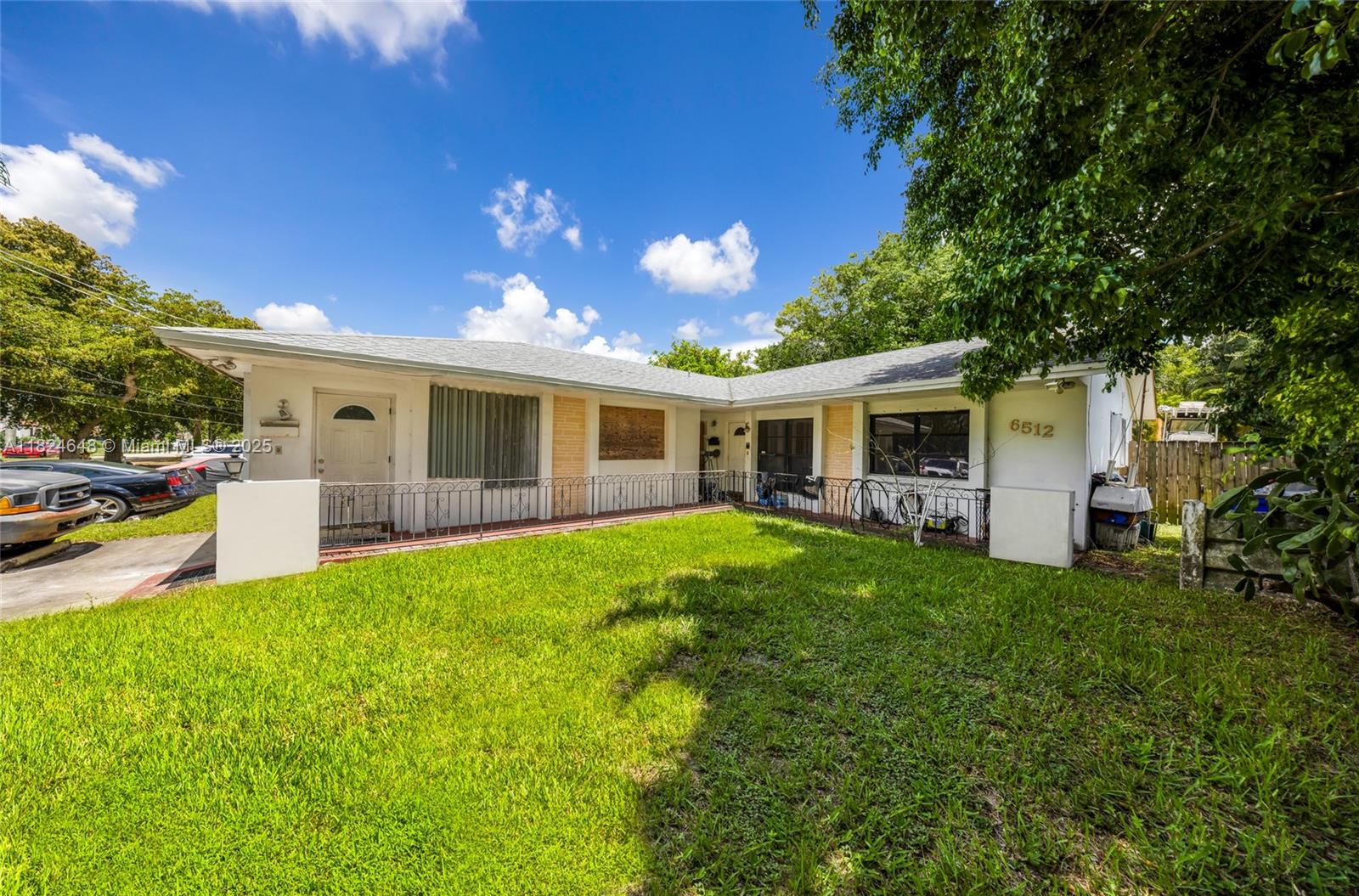 Rare value-add opportunity to own an oversized duplex with a pool, located at 6510 Moseley St in Hollywood—just off 441 and minutes from the Hard Rock Casino. Offering 2,811 sq ft of living space, the property features a 3-bed, 2-bath unit (currently owner-occupied) with an additional storage room that can easily be converted into a 4th bedroom, and a 2-bed, 1-bath unit (vacant). Major upgrades include a new roof and new central A/C units. The spacious yard and private pool add excellent appeal, and while the property needs cosmetic updates, the big-ticket items are already done. With strong rental demand and projected post-renovation income of at least $5,400/month, this is a prime value-add deal for investors or end-users alike!