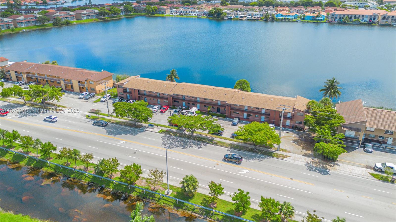 Experience serene lakefront living in this charming 2-bedroom, 2-bathroom condo located on the highly desirable top floor of the Lakebelle community! This well-maintained 750 sq ft unit offers beautiful lake views and the ultimate in privacy and tranquility. This condo features convenient in-unit laundry. The top-floor location ensures maximum privacy, natural light, and stunning lake vistas from your own private retreat. Located in the peaceful Lakebelle neighborhood of West Hialeah, you'll enjoy a wonderful sense of community while being centrally located near shopping, dining, and major highways. Don't miss this rare opportunity to own a piece of lakefront paradise in one of Hialeah's most sought-after communities!
