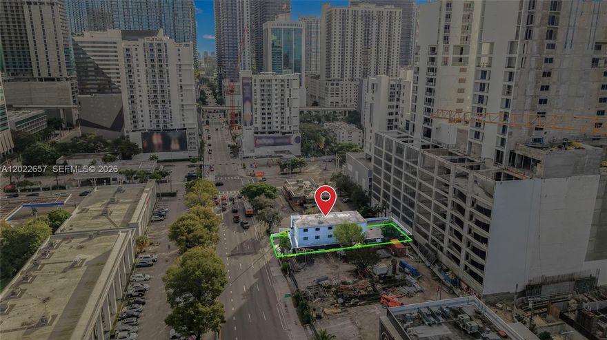 PRIME BRICKELL REDEVELOPMENT OPPORTUNITY located directly at the I-95 entrance into Brickell on highly visible SW 8th Street. The property sits on a 7,000 SF lot with T6-24-O URBAN CORE zoning, a designation intended for high density and the greatest variety of uses, offering significant long-term redevelopment potential in one of Miami’s strongest urban markets.

Positioned at the gateway into Brickell, the site benefits from approximately 13,500 vehicles per day passing directly in front of the property, creating exceptional visibility, signage exposure, and future branding value. Steps from Brickell City Centre, Metromover, Metrorail, upscale hotels, dining, entertainment, residential towers, and Brickell’s financial core.

Currently improved with a stand-alone 3-story commercial/medical office building and 14 on-site parking spaces, the property offers immediate usability, income potential, owner-user flexibility, and future redevelopment upside. Ideal for investors, developers, assemblage buyers, owner-users, or long-term land-bank investors seeking a strategic Brickell location with rare frontage, visibility, and zoning flexibility.