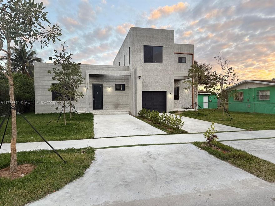 Brand new 2024 duplex in Miami! Amazing investment opportunity with two spacious units already rented. The 2-bed/2-bath is leased at $2,500/month and the 3-bed/3-bath is leased at $3,500/month — both with one-year contracts in place. Enjoy modern finishes, impact windows, separate meters, washer/dryer hookups, and a canal view. No HOA. Plenty of parking on-site. Turnkey rental property generating $6,000/month from day one. Located near schools, shopping, and major highways. Investors welcome!