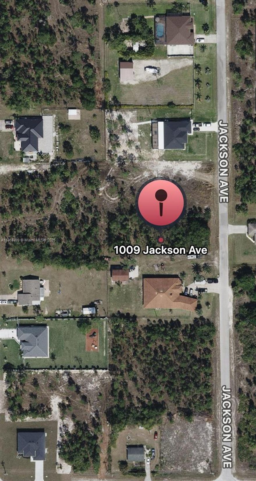 Spacious 0.5-acre lot located at 1009 Jackson Ave, Lehigh Acres, FL 33972. This oversized parcel offers plenty of room for your dream home, a pool, or additional outdoor living space. The property is situated in a peaceful residential area with paved, county-maintained road access and surrounded by existing homes as well as new construction. Enjoy the privacy of a larger lot while still being just minutes from shopping, schools, dining, and major highways. Whether you are looking to build your forever home or invest in one of the fastest-growing areas in Southwest Florida, this lot is an excellent opportunity.