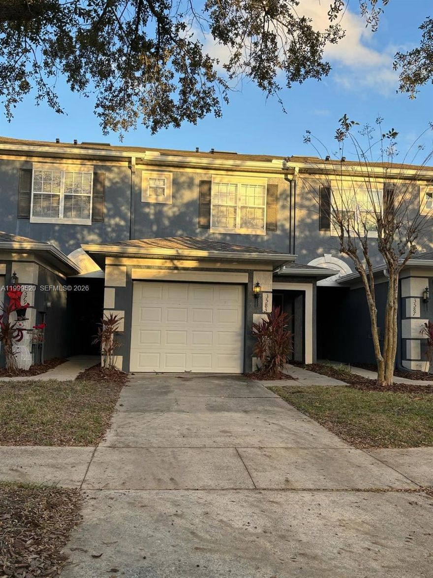 Move-in ready and available immediately! Great location near Orlando International Airport. This well-maintained home features built-in closets, a brand-new refrigerator, and a new dishwasher. Rent includes water, adding extra value. Community amenities such as a swimming pool, fitness center, and clubhouse. Convenient access to major highways, shopping, and dining.