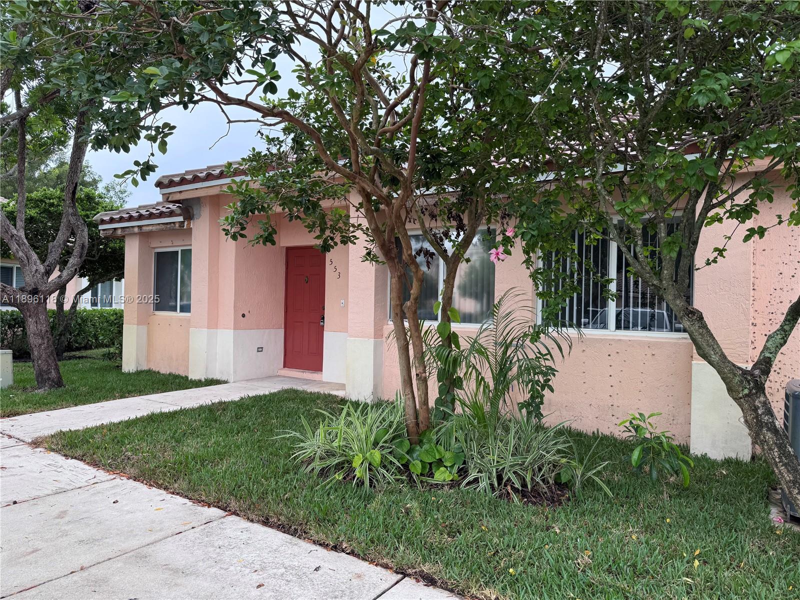 Freshly remodeled, CORNER spacious single story townhouse in beautiful Malibu Bay with 3 bedrooms, 2.5 baths, and assigned parking directly in front of the unit. Modern kitchen with granite counter tops, stainless steel appliances. Washer/dryer inside the unit. Storage unit in the rear. Lake in the backyard to enjoy Florida sunsets! Clubhouse with large pool. Tenant is responsible for all utilities. HOA approval is required.