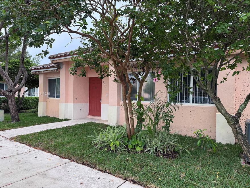 Freshly remodeled, CORNER spacious single story townhouse in beautiful Malibu Bay with 3 bedrooms, 2.5 baths, and assigned parking directly in front of the unit. Modern kitchen with granite counter tops, stainless steel appliances. Washer/dryer inside the unit. Storage unit in the rear. Lake in the backyard to enjoy Florida sunsets! Clubhouse with large pool. Tenant is responsible for all utilities. HOA approval is required.