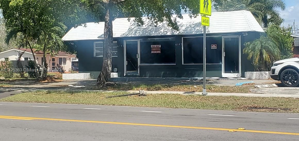Ideal for Medical Office, Accountant, Lawyer, et. Free standing office building. Nice big corner lot with ample parking in front and back. Nine (9 parking spaces) in total. Great for real estate, company, etc. $450 per SqFt . Waiting room, secretarial area, 5 nice size offices, kitchen area or can be office, and an office with separate entrance and 2 baths. Very well located, One block from State Road #441 and Hollywood Blvd. and Turnpike.