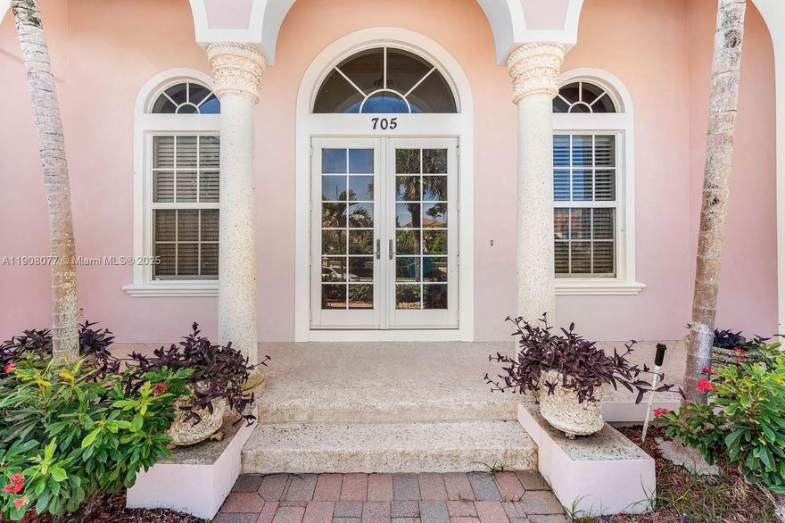 Single story home directly across the street from the Atlantic Ocean in Juno Beach. This beautifully built and maintained home on a corner lot offers custom design, high ceilings, large room, plenty of light, 3 bedrooms, 4.5 baths, large kitchen with breakfast area overlooking courtyard pool. Split plan with large primary suite with his and her baths. Guest bedrooms are on-suite. Marble floors and custom moldings throughout. Large laundry room with cabinets for extra storage. Walk acroos the street via a direct path to the ocean. Vacant, Easy to see.