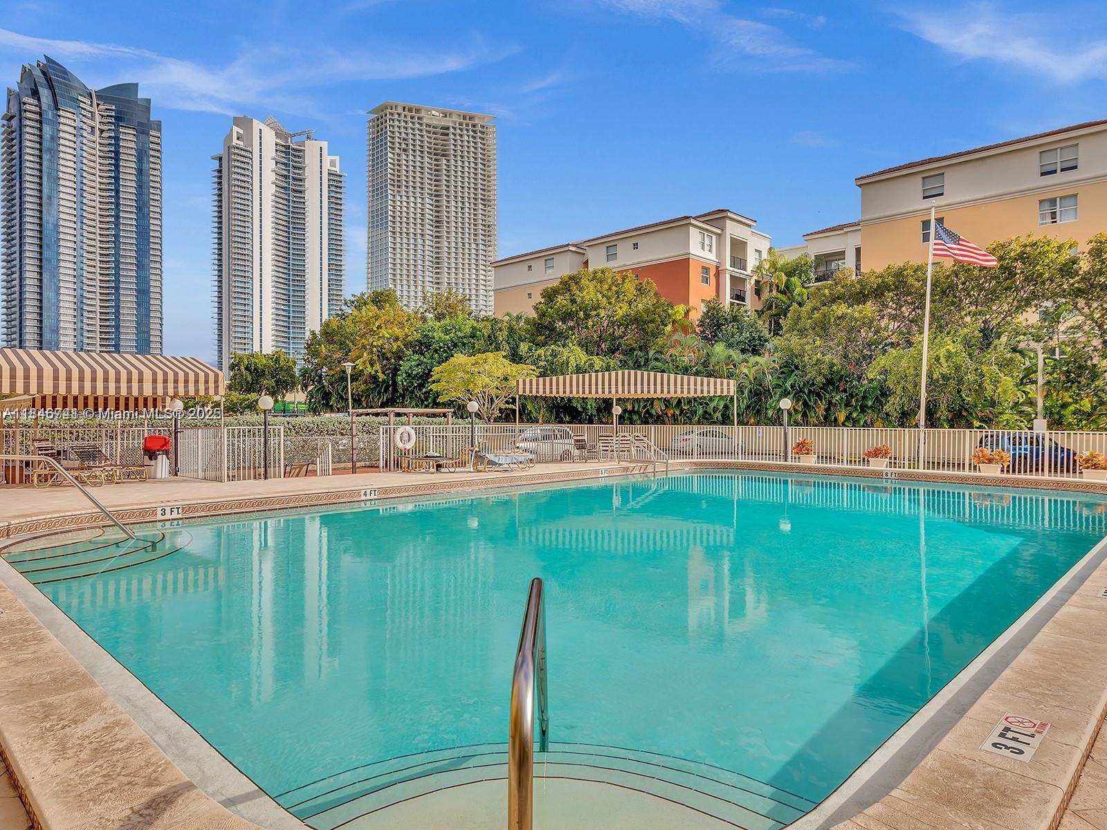 Well maintained 1 bedroom, 1,5 bathroom unit, plus an additional den room which could be used as an office or play room. One parking is included and secured by the gates. Complex is centrally located in the heart of Sunny Isles Beach, sitting right next to a shopping plaza with a supermarket, stores, restaurants, coffee shops. Beach access right across the street, close to Town Center Park. Unit shall be occupied by no more than three (3) persons