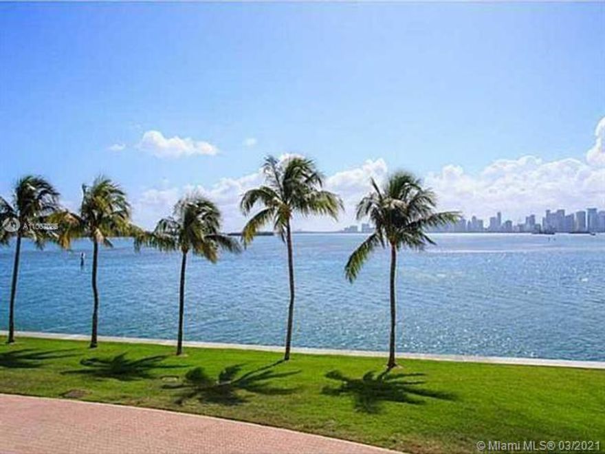 Fisher Island, the private paradise, located off the southern tip of Miami Beach, exuding exceptional luxury on the sparkling blue waters of beautiful Biscayne Bay. The world-class amenities include a private beach, beach club, restaurant, seaside golf course, luxury spa, Mediterranean-inspired tennis club. Enjoy the unobstructed city skyline views. Perfect location to yacht watch from this oversized bedrooms bay views unit. Boasts galley kitchen w/ pass thru opening offering gorgeous views of the picture perfect sunsets. Features butler's pantry, real hardwood floors in Bedrooms & media room. Huge Bedroom's make this unit unique and desirable. Contact us today to learn how to call this HOME. MORE PICTURE TO COME SOON.