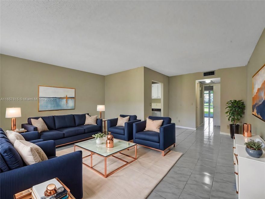 Income opportunity in Boca Raton’s desirable Century Village! This 1-bedroom, 1.5-bath condo is already rented until Feb 2026, providing immediate cash flow for savvy investors. Conveniently located on the ground floor, offering easy access and a prime location within the community, it's equally ideal for personal use or as an investment property. The bright, spacious layout is perfect for both entertaining and relaxing, while the tranquil bedroom ensures a peaceful retreat. Century Village is renowned for its exceptional amenities, including pools, fitness centers, and a serene atmosphere. Don't miss this opportunity to enjoy the best of Florida living! Note: This is a 55+ community per HOA regulations. Showings are Saturdays ONLY