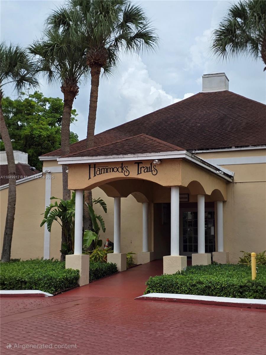 Spacious and well-maintained 2-bedroom, 1.5-bathroom apartment located in the desirable Hammocks Trails community. This bright and clean unit offers a functional layout, ceramic tile flooring throughout, and a private balcony. Enjoy excellent community amenities such as a pool, fitness center, and walking trails. Ideal location near shopping, restaurants, and excellent schools. Available for immediate move-in!