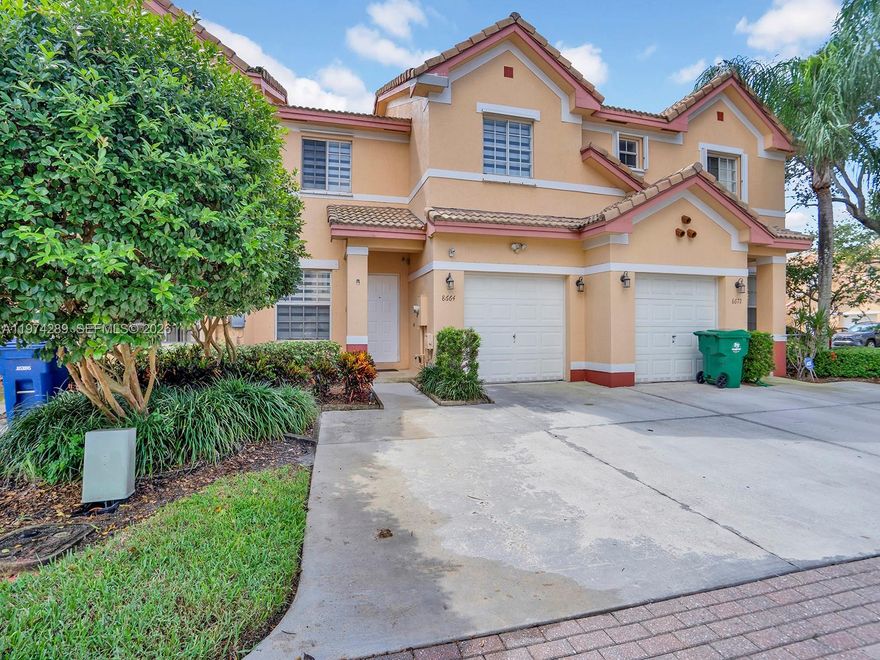 Beautifully renovated, modern, and spacious townhome in a gated community featuring brand new stainless steel appliances, brand new tile floors, fixtures, freshly painted interior and much more! Open floor concept featuring 3 bed, 2.5 bath located in the heart of Miramar minutes away from all major roads, shopping, parks, schools, and restaurants. NO HOA approval required.