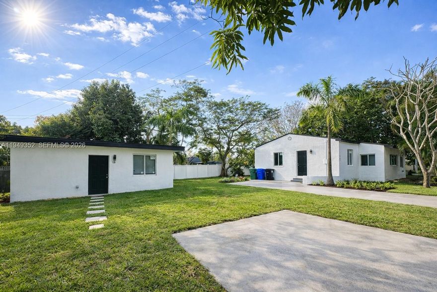 Beautifully renovated corner-lot property in a prime Fort Lauderdale location. The main home offers 3 bedrooms and 2 bathrooms, featuring a new roof, impact windows, and modern finishes throughout. A separate guest house includes 2 bedrooms and 1 bathroom, with a remodeled kitchen and bathroom. Move-in ready and conveniently located near downtown, major highways, shopping, and dining. A rare opportunity with flexible living options.