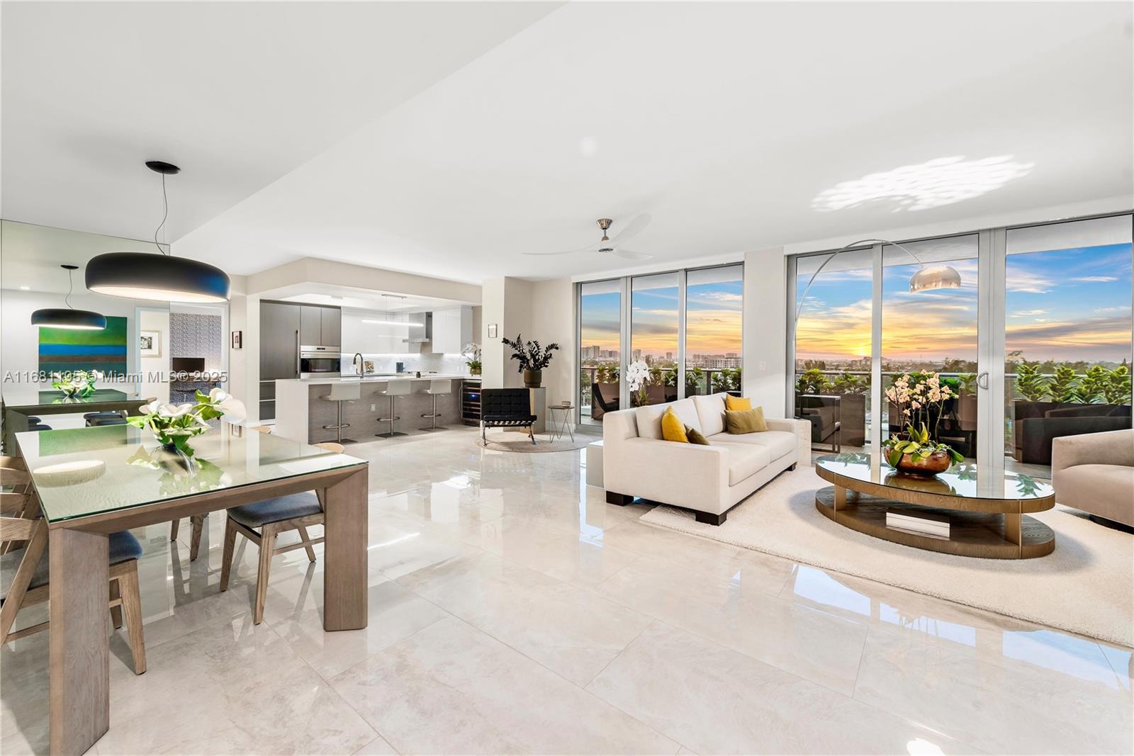 Luxurious RIVA Residence with Open Concept Providing Stunning Skyline & Sunset Views. Chef's Kitchen Equipped with Italian Cabinetry, Sub-Zero Fridge, Wolf Oven & Gas Cooktop + Wine Cooler. 72' Private Terrace w/BBQ. Spacious Primary Suite w/Walk-in Closet, Dual Backlit Vanities & Glass Enclosed Shower/Tub. Laundry Room w/Sink + Storage Locker. Custom Finishes Throughout. 40,000 SqFt of Resort Quality Amenities: Heated Pool Overlooking Middle River, Top-of-the-Line Gym, Yoga Room, His & Her SPA's w/Sauna, Steam & Treatment Rooms, 2-Story Resident's Lounge, Sunset Deck w/Jacuzzi, Cucina/Kitchen to Entertain, 3 Guest Suites, 24/7 Front Desk Attendant, Valet, 2 Dog Walks, 400' of Waterfront & Central Location. Can Be Sold Furnished.