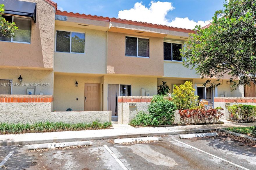 Move-in ready townhome in the highly desirable Dahlia community in Plantation. This upgraded 3BR/2.5BA residence stands out with a BRAND NEW 2026 roof and interior renovations, offering a true turnkey opportunity. Features include a modernized kitchen with granite countertops and updated finishes, newer washer and dryer, spacious open living areas, and beautifully remodeled bathrooms. The primary suite offers volume ceilings and a walk-in closet. Enjoy a private screened patio ideal for relaxing or entertaining, plus additional storage.
Located in a well-maintained, FHA-approved community with a pool and excellent access to major highways including I-595, the Turnpike, and I-75. Plenty of guest parking available. Close to Plantation Walk and surrounding entertainment areas, as well as shopping, dining, parks, and Sawgrass Mills. This townhome is available immediately and is being sold “AS-IS.”