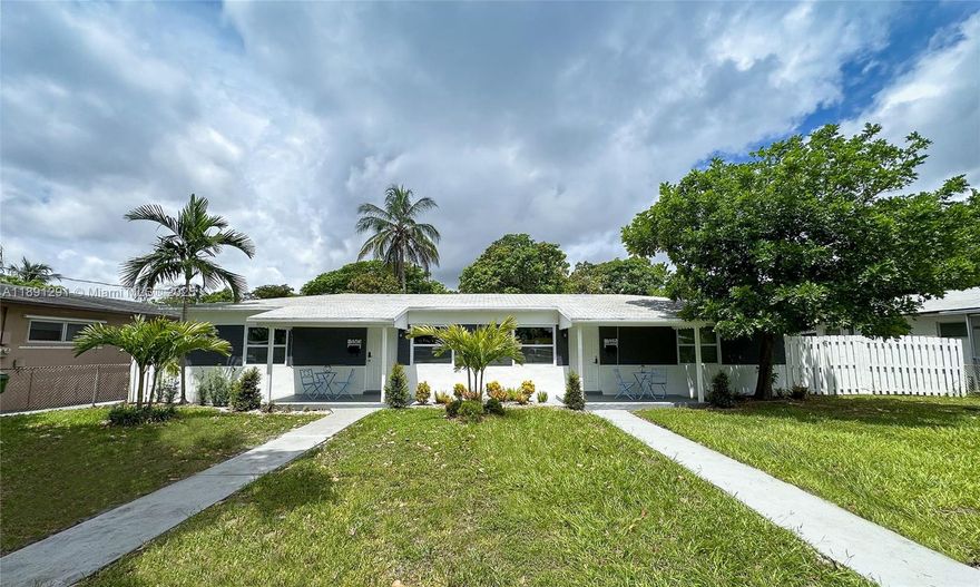 Find your perfect home in this 2-bedroom, 1-bath apartment in Hallandale Beach, Florida. Centrally located and fully furnished, this recently remodeled unit offers a modern interior, in-unit laundry, and a large yard for outdoor enjoyment, easy access to world-class shopping, dining, and entertainment options. Please note that utilities are not included.