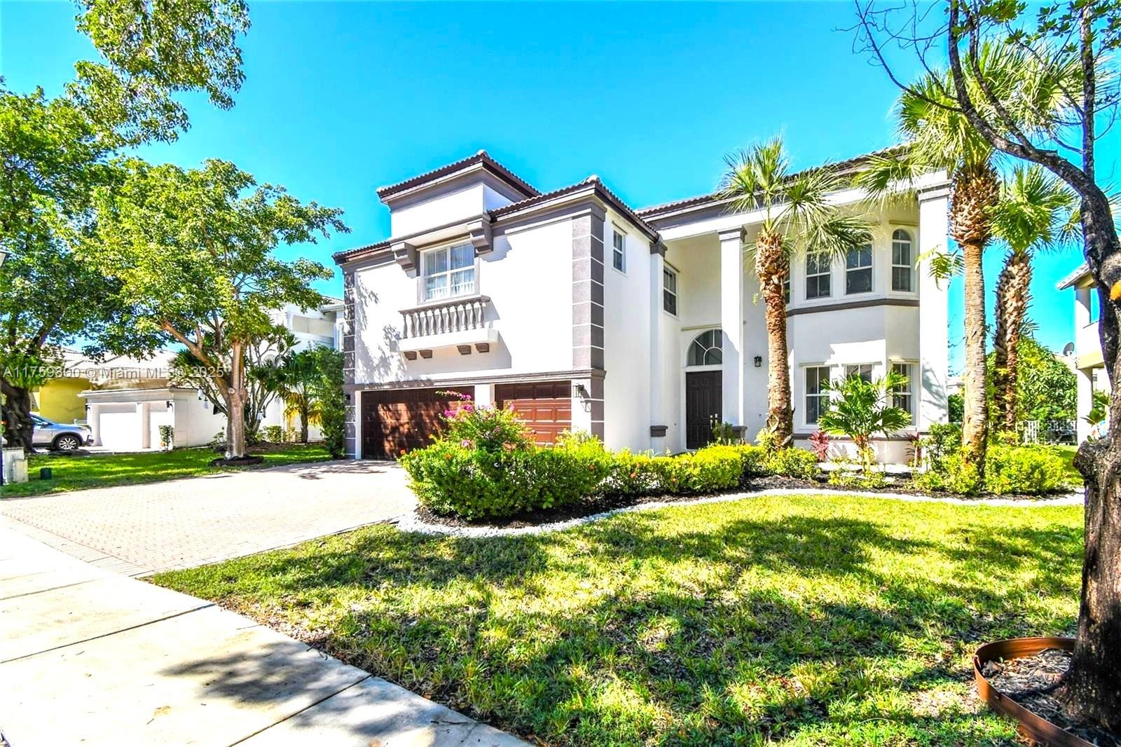 TURNKEY GORGEOUS LAKE FRONT HOME, NEW ROOF 2023, AND EVERYTHING ELSE, fully renovated in 2023, spacious single-family home with 5 bedrooms plus an office or 6th bedroom, 4 full bathrooms, 3 car garage, 2 A/C units, one is brand new, brand new floors, new open concept kitchen with beautiful quartz countertops, wood cabinets, glass tile backsplash, new Samsung stainless steel appliances. Fully renovated bathrooms. One bedroom and full bath on the first floor. Brand new exterior and interior paint. Perfect home for large families, a very large lakefront fenced backyard for a pool and entertainment. All "A" rated excellent schools are within walking distance. The gorgeous clubhouse on the lake has an amazing pool, gym, tennis, pickleball, and basketball courts.