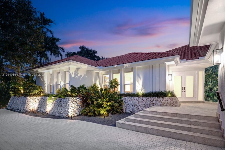 A one-of-a-kind private sanctuary exuding tranquility in the highly sought-after Islands of Cocoplum! Nestled within lush gardens and captivating landscaping, the residence seamlessly blends indoor and outdoor resort-style living. Soaring volume ceilings and expansive, light-filled living spaces open effortlessly to the pool, terrace, and summer kitchen. This exceptional home is equipped with premium features, including a pool heater, generator, Sonos surround sound system, interior and exterior privacy/blackout shades, top-of-the-line appliances. The Islands of Cocoplum offer world-class amenities, including a gated entrance with a 24-hour guardhouse, security patrol, yacht club, basketball courts, clubhouse, and state-of-the-art tennis courts.