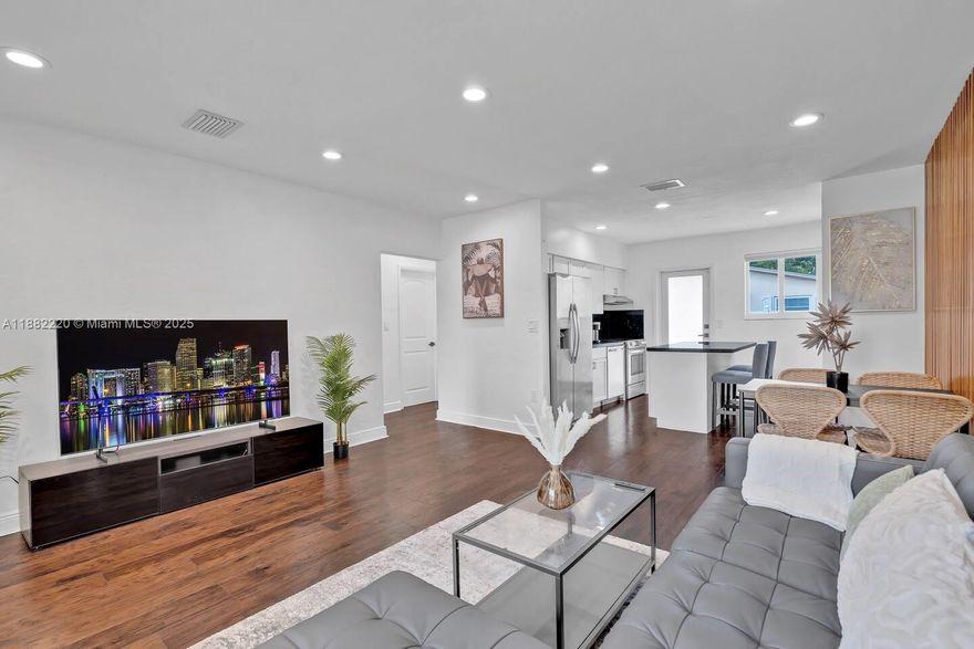 Welcome to this spacious 2-bedroom, 1-bathroom unit in a duplex featuring a modern kitchen with a beautiful island, a large living room perfect for entertaining, and a convenient laundry room. Step outside to your private backyard retreat with a BBQ area, space to lounge and tan, and even a hammock for ultimate relaxation. This home blends comfort, style, and outdoor living all in one!! This unit is available unfurnished or furnished!! 6 Minute drive to Miami Country Day School, 7 Minute drive to Publix & Whole Foods!! Ask about our first responder, lawyer, and medical professional discount!!
