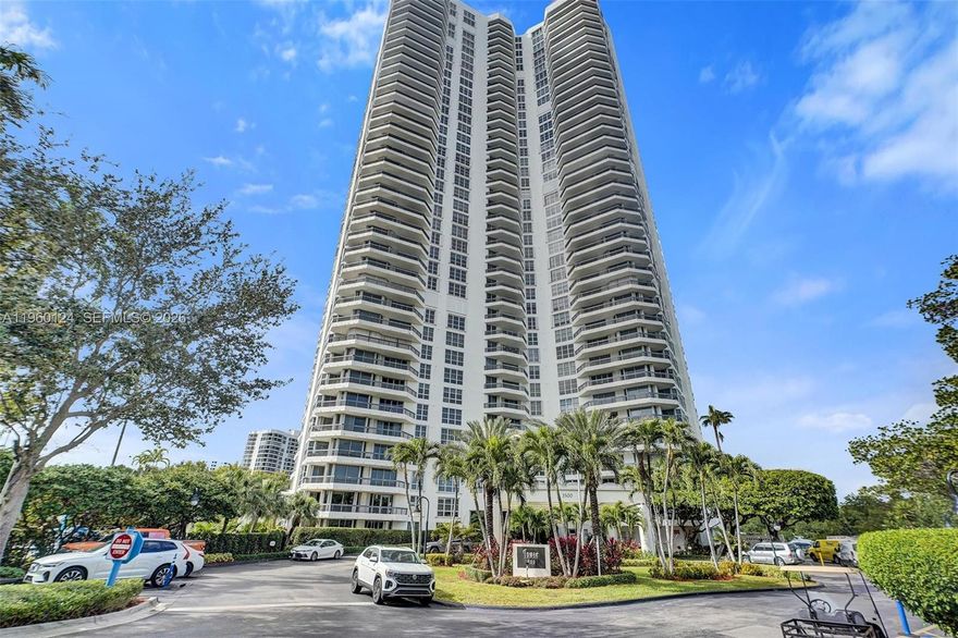Tastefully remodeled 2-bedroom 2-bathroom waterfront condo for sale in Aventura at Mystic Pointe Tower 400. This bright corner unit in one of the most desirable lines offers panoramic southeast views of the Intracoastal Waterway and the Atlantic Ocean from every room and the spacious wraparound balcony. Features include tile flooring throughout, floor-to-ceiling windows with accordion shutters, and abundant natural light. The eat-in kitchen showcases stainless steel appliances, quartz countertops, ample storage, and a cooking island. The primary suite includes a walk-in closet and ensuite bathroom. In-unit washer and dryer, one assigned parking space (additional parking available though association for a nominal fee), and two storage spaces included. 1 pet/household 50lbs max. Gated Mystic Pointe community offers 24-hour security, concierge, valet parking, heated pool, fitness center, social room, tennis and pickleball courts, dog park, convenience store, beauty salon, on-site dining and management. Prime location near Aventura Mall, Gulfstream Park, beaches, dining, hospitals and more.