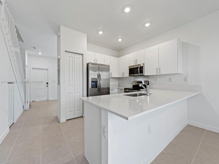 Brand new construction townhouse featuring 3 bedrooms, 3 bathrooms. Thoughtfully designed layout with modern finishes throughout, offering spacious interiors and abundant natural light. Conveniently located near major highways, shopping, dining, and schools in the growing Homestead area.