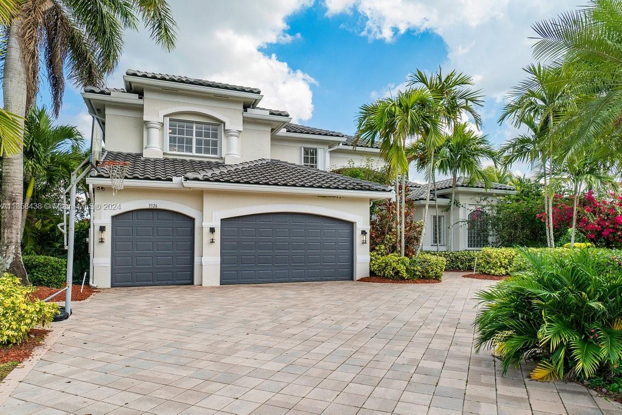 5 BEDROOMS 6 BATHS PLUS LOFT, OFFICE, AND MEDIA/GAME ROOM! Nested in an exclusive guard-gated community of Long Lake Ranches, this beautiful home has a newer roof 2020, 2 AC 2020, accordion shutters, and a whole home generator 2020. The primary bedroom located on the first floor has a separate sitting area, two walk-in closets, and a linen closet. Huge open spaces with a beautiful stone fireplace, eat-in kitchen, alarm, central vacuum, and freshly painted make this house a perfect family home built for entertaining.