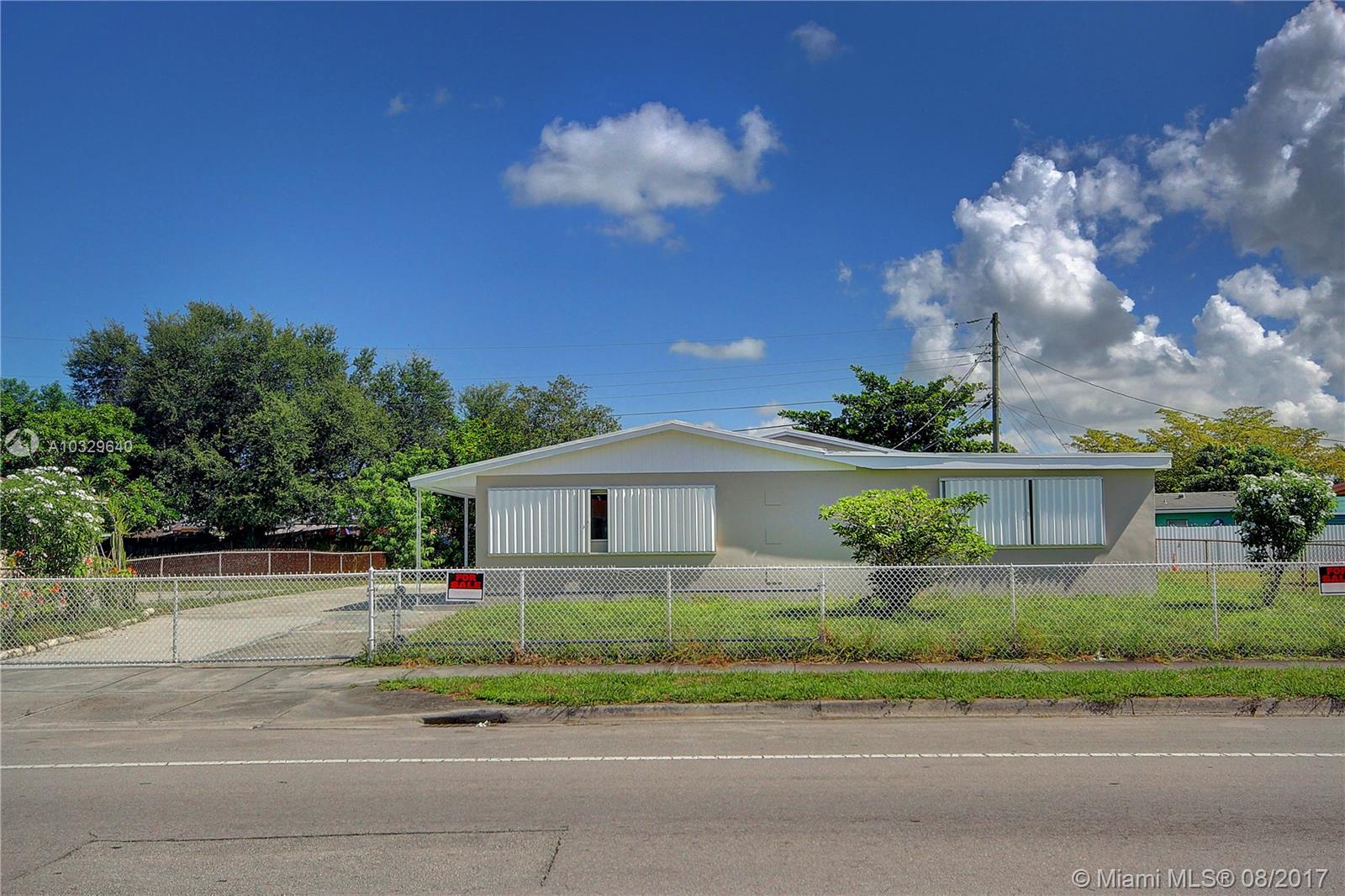 Move in ready - completely remodeled 3/2 single family house with enough Sq. Footage to add 1 more bedroom! Brand new kitchen, bathrooms and new flooring throughout the house. Spacious yard allows for a big pool. House is completely fenced in with room for carport on side of the house.