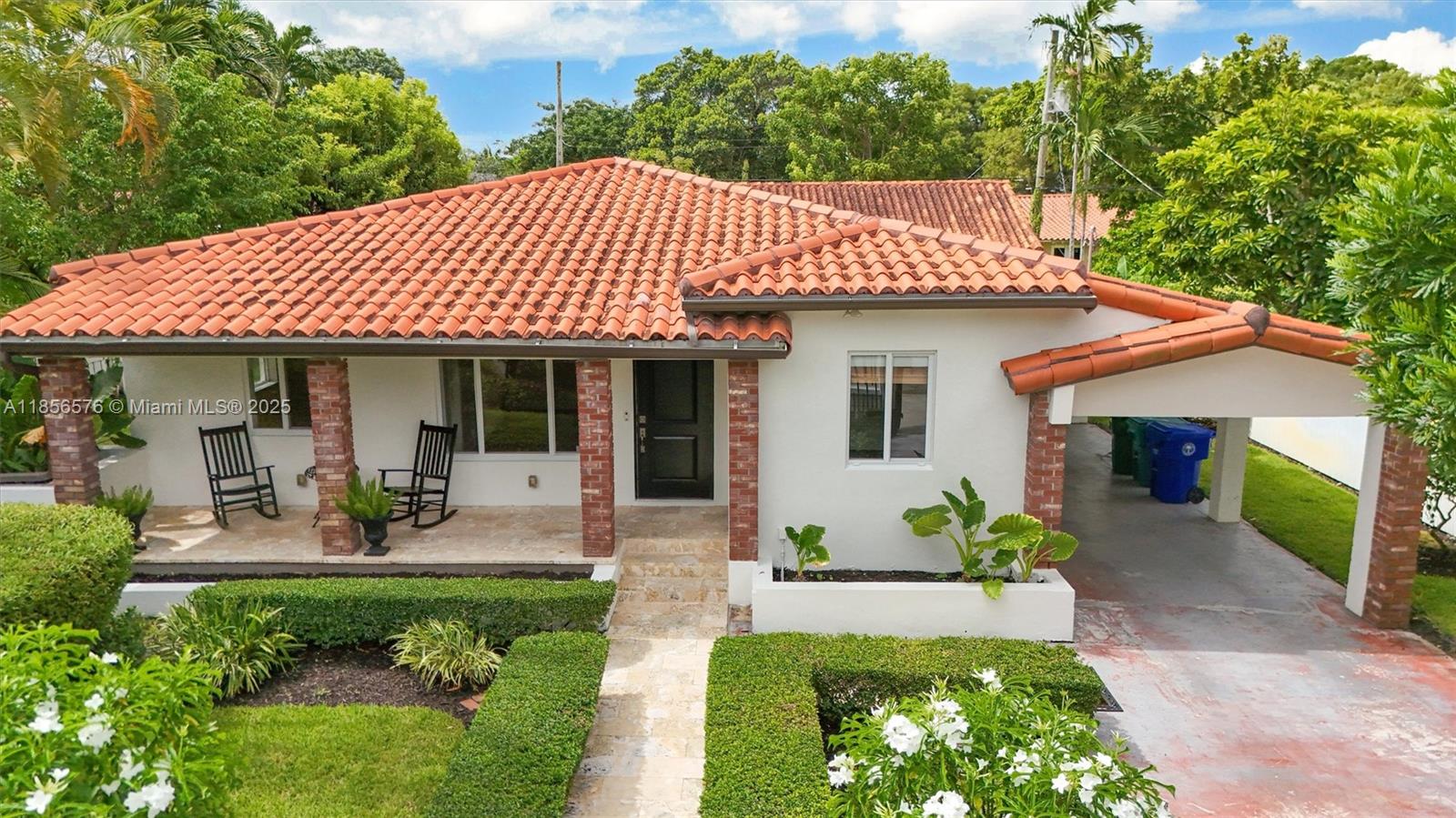 Welcome to "La Casita", a beloved Silver Bluff gem lovingly cared for by the same family for many years. This 3 bed, 2.5 bath home has been completely remodeled, blending timeless charm with modern comforts. Sun-filled living areas open to a stunning kitchen with oversized island and refined finishes throughout. Enjoy the added extra of a large detached studio space in the gated backyard, perfect for a home office, gym, creative studio, or guest retreat. Located on a quiet, tree-lined street just minutes from Coconut Grove, Brickell, & Coral Gables, this home offers unbeatable access to some of Miami’s best dining, shopping, parks, & schools. Whether you're entertaining or unwinding, this very special move-in-ready home has it all!