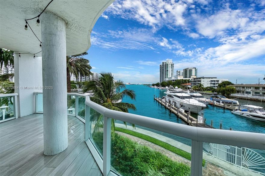 Experience waterfront living in this fully renovated modern masterpiece townhouse at 360 Condominium. Enjoy breathtaking bay views, abundant light, and a spacious private terrace. With private entry, two parking spaces, and sleek finishes—every detail is brand new. This 3BD/2BA residence features full smart-home automation powered by Savant, an open kitchen with designer lighting, hidden outlets, electric blinds, an extra storage room, and a Thermador wine cooler for hundreds of bottles. The primary suite opens to the terrace with spa bath and walk-in closet, while guest bedrooms offer comfort and style. The 360 community includes a private marina, two pools, gym, and 24-hour security. In-unit washer/dryer included. Unmatched opportunity— in North Bay Village. RENTED UNITL NOVEMBER 2026